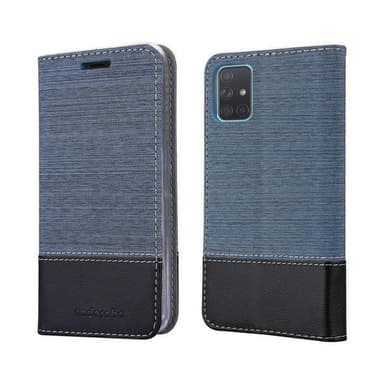 Samsung Galaxy A71 5G Plånboksfodral Skal (Blå)