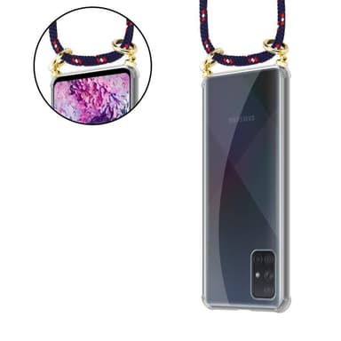 Samsung Galaxy A51 4G / M40s Skal Fodral Kedja (Blå)