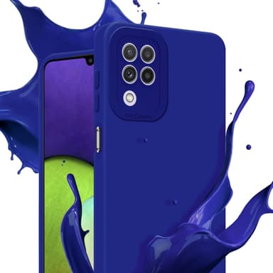 Samsung Galaxy A22 4G Skal Fodral Case (Blå)