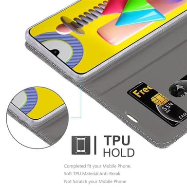Samsung Galaxy M31 Plånboksfodral Skal (Grå)