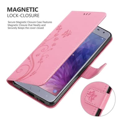 Samsung Galaxy J4 2018 Plånboksfodral Skal (Rosa)