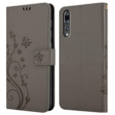 Huawei P20 PRO / P20 PLUS Plånboksfodral Skal (Grå)