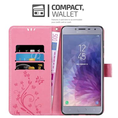Samsung Galaxy J4 2018 Plånboksfodral Skal (Rosa)