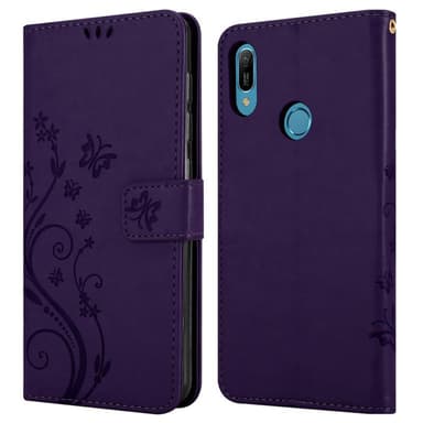 Huawei Y6 2019 Plånboksfodral Skal (Lila)