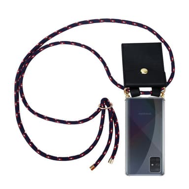 Samsung Galaxy A51 4G / M40s Skal Fodral Kedja (Blå)