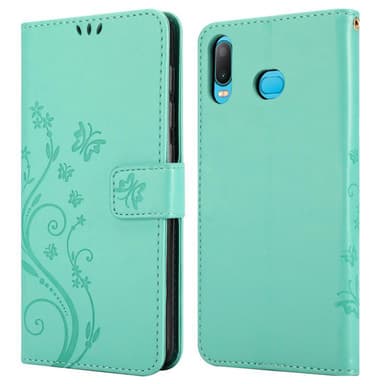 Samsung Galaxy A6s Plånboksfodral Skal (Turkos)