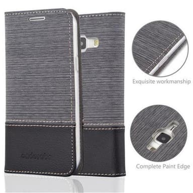 Samsung Galaxy J1 2015 Plånboksfodral Skal (Grå)