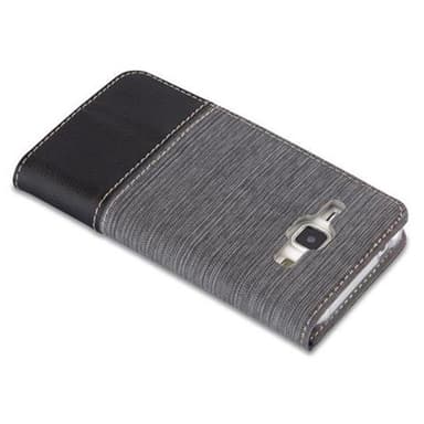 Samsung Galaxy J1 2015 Plånboksfodral Skal (Grå)