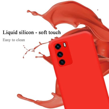 Huawei P40 Skal Fodral Case (Röd)