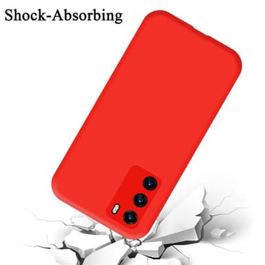 Huawei P40 Skal Fodral Case (Röd)