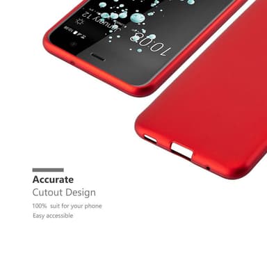 Skal HTC U PLAY Fodral Case (Röd)