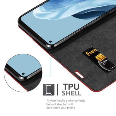 Realme 7 5G Skal Fodral Case (Röd)