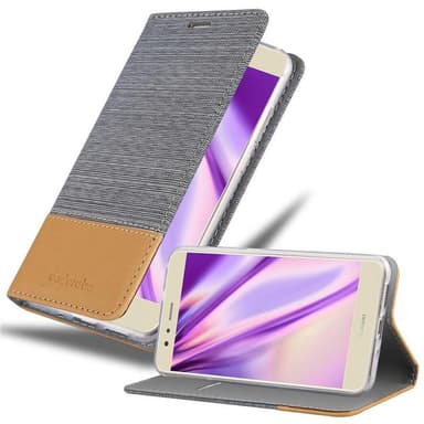Huawei P10 LITE Plånboksfodral Skal (Grå)