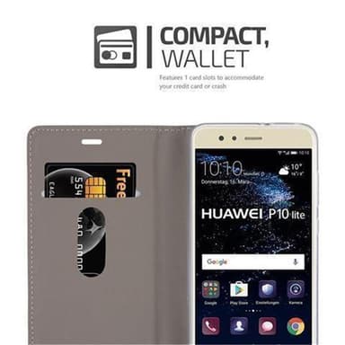 Huawei P10 LITE Plånboksfodral Skal (Grå)