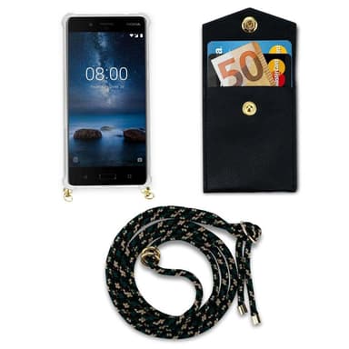Nokia 8 2017 Skal Fodral Kedja (Brun)