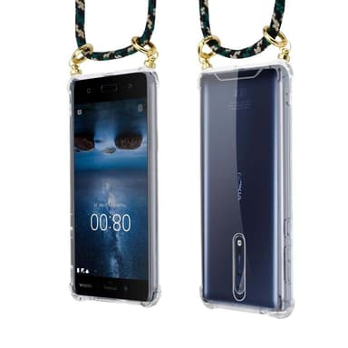Nokia 8 2017 Skal Fodral Kedja (Brun)