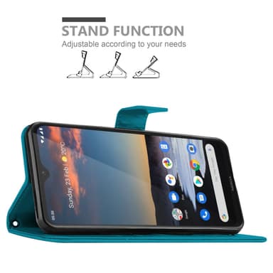 Motorola MOTO G22 Plånboksfodral Skal (Lila)