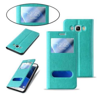 Samsung Galaxy J7 2016 Plånboksfodral Skal (Turkos)