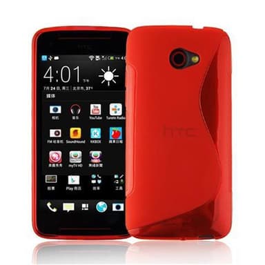 HTC BUTTERFLY S Skal Fodral Case (Röd)