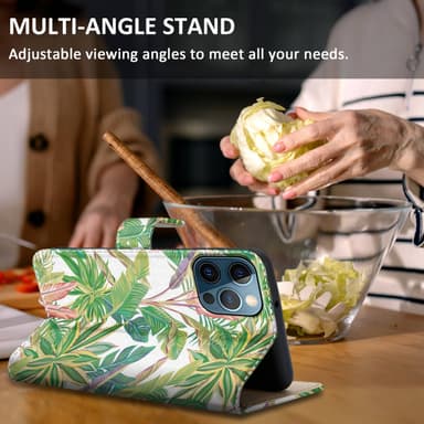 iPhone 13 PRO Plånboksfodral Skal (Grön)