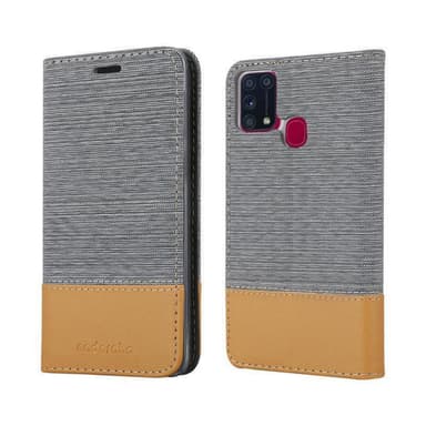 Samsung Galaxy M31 Plånboksfodral Skal (Grå)