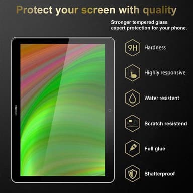 Huawei MediaPad T3 10 (9.6 tum) 3x Skyddsglas