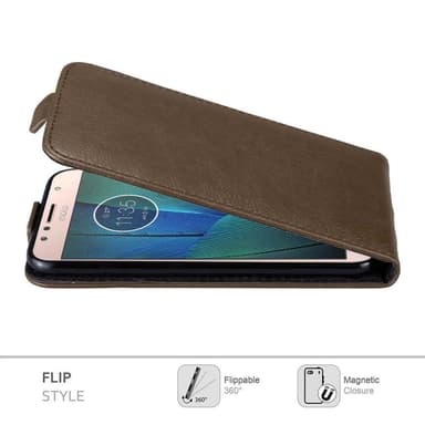 Motorola MOTO G5S PLUS Flipfodral Skal (Brun)