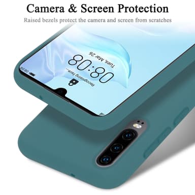 Huawei P30 Skal Fodral Case (Grön)