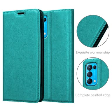 Oppo FIND X3 LITE Skal Fodral Case (Turkos)