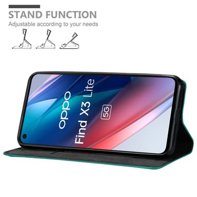 Oppo FIND X3 LITE Skal Fodral Case (Turkos)