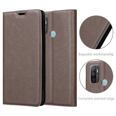 Oppo A53 Skal Fodral Case (Brun)