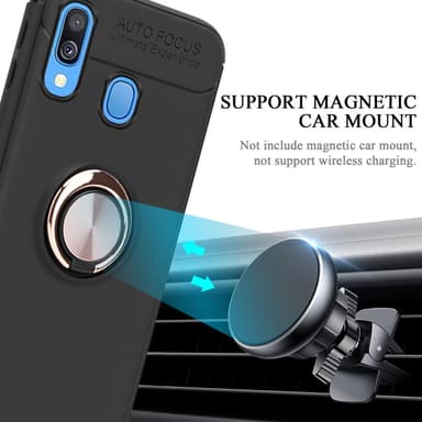 Samsung Galaxy A40 Skal Fodral Case (Svart)