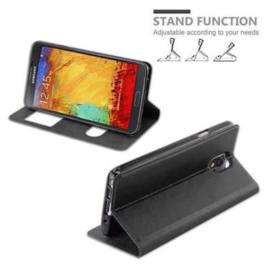 Samsung Galaxy NOTE 3 Plånboksfodral Skal (Svart)