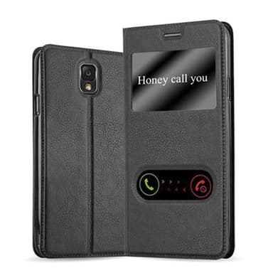 Samsung Galaxy NOTE 3 Plånboksfodral Skal (Svart)