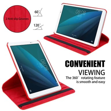 Skal Huawei MediaPad T1 10 (10.0 tum) Fodral Case (Röd)