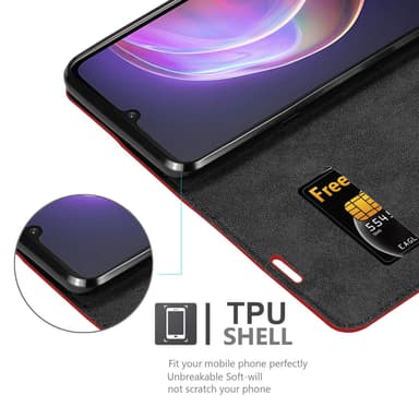 Vivo V21 4G / 5G Skal Fodral Case (Röd)