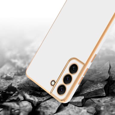 Samsung Galaxy S22 Skal Fodral Case (Vit)