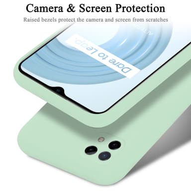 Realme C21 Skal Fodral Case (Grön)