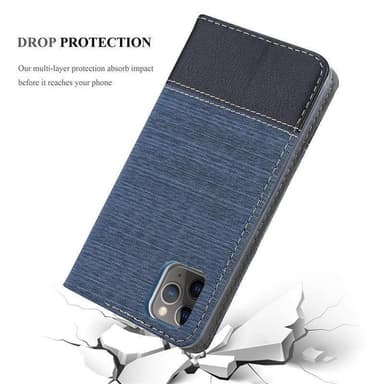 iPhone 11 PRO MAX Plånboksfodral Skal (Blå)