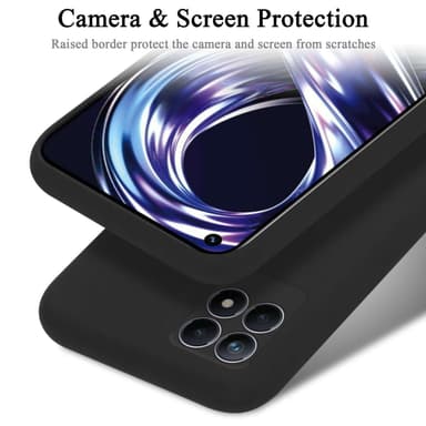 Realme 8i / Narzo 50 4G Skal Fodral Case (Svart)