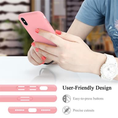 iPhone X / XS Skal Fodral Case (Rosa)