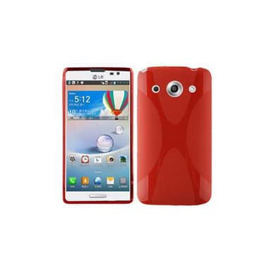 LG OPTIMUS G PRO Skal Fodral Case (Röd)