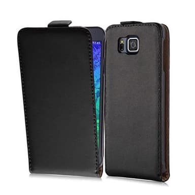 Samsung Galaxy ALPHA Flipfodral Skal (Svart)