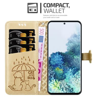Samsung Galaxy S20 Plånboksfodral Skal (Guld)