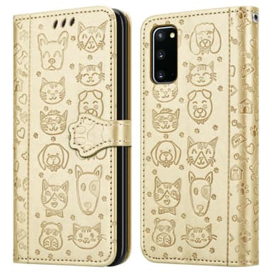 Samsung Galaxy S20 Plånboksfodral Skal (Guld)