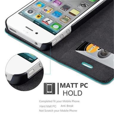 iPhone 4 / 4S Skal Fodral Case (Turkos)