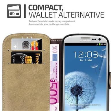 Samsung Galaxy S3 / S3 NEO Plånboksfodral Skal (Brun)