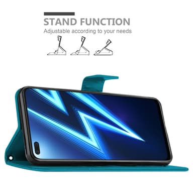 Realme 6 PRO Plånboksfodral Skal (Blå)