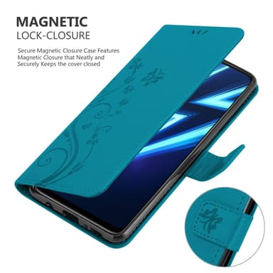 Realme 6 PRO Plånboksfodral Skal (Blå)