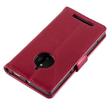 Nokia Lumia 830 Plånboksfodral Skal (Röd)